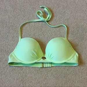 Lime green bikini top